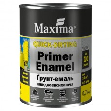 Грунт-эмаль быстросохнущая графит ТМ ”Maxima” 0.75 кг