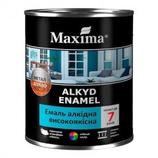 Эмаль алкидная высококачественная Maxima черная матовая 0,7 кг