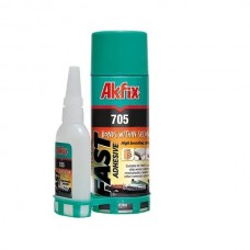 Клей Akfix 705 з активатором для експрес склеювання 200 мл/50 гр