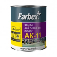 Фарба для бетонних підлог Farbex АК-11 сіра 2,8 кг