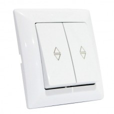 Выключатель проходной 2-клавишный белый TINA – практичный и доступный вариант для Вашего дома!