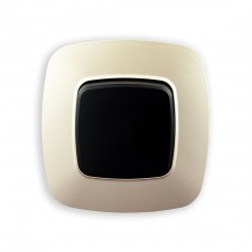 Выключатель 1-клавишный черный-золото ELA – Украсьте Ваш дом элегантным дизайном!