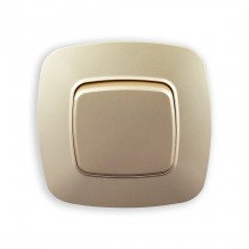 Вимикач 1-клавішний золото ELA - прекрасний вибір для Вашого дому!