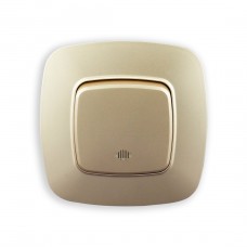 Выключатель 1-клавишный с подсветкой золото ELA – отличный выбор для Вашего дома!
