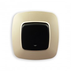 Выключатель 1-клавишный с подсветкой черный-золото ELA – отличный выбор для Вашего дома!