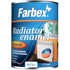 Эмаль стирол-акриловая Farbex для радиаторов отопления 0.75 л