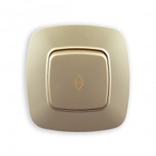 Выключатель проходной 1-клавишное золото ELA – отличный выбор для Вашего дома!