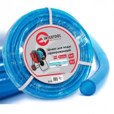 Шланг для води тришаровий, синій, у відрізках по 30м, 19ммx2ммx30м, армований PVC INTERTOOL GE-4075