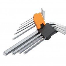 Комплект подовжених шестигранних ключів Толсен 9 шт 1.5-10 мм