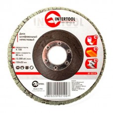 Диск шлифовальный лепестковый 125 x 22мм зерно K100 INTERTOOL BT-0210