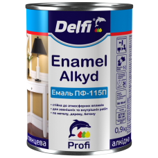 Емаль алкідна Delfi ПФ 115П помаранчева 0,9 кг