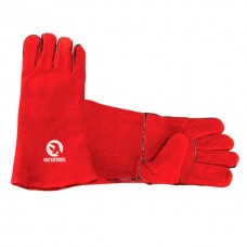 Замшевая перчатка красная, 14, INTERTOOL SP-0156
