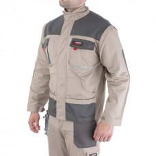 Куртка рабочая 2 в 1, 100% хлопок, плотность 180 г/м2, XL INTERTOOL SP-3034