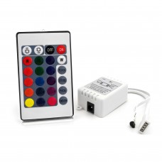 Контроллер 12В RGB 6А IR кнопочный