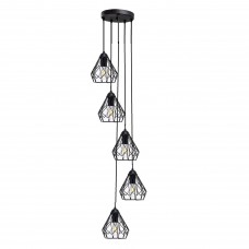 Потолочный подвесной светильник Atma Light серии Bevel 165-5-230 Black
