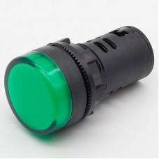Сигнальна лампа LED індикатор зелена 220V