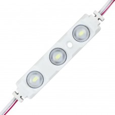 Светодиодный модуль BIOM BRT XG19 5630-3 led 1.5W 6500K 12В IP65 белый с линзой полусфера