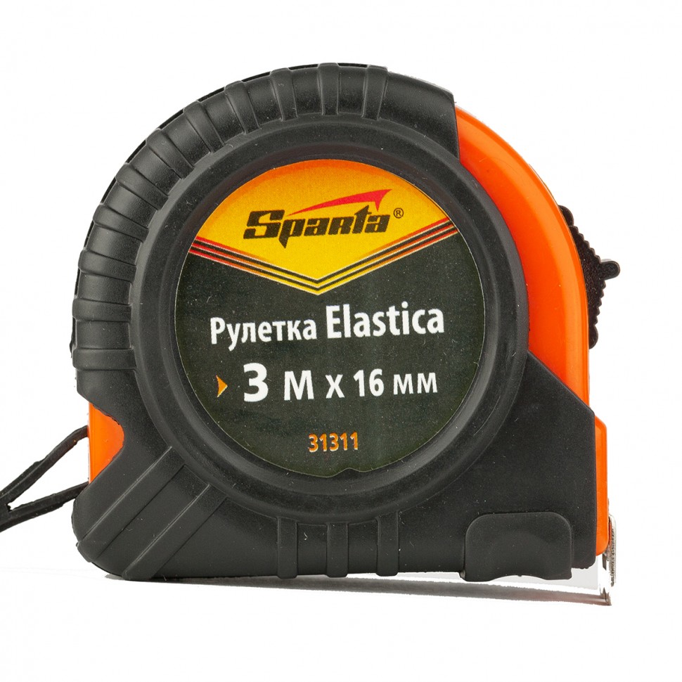 

Рулетка Sparta Elastica 3м 16мм обрезиненный корпус